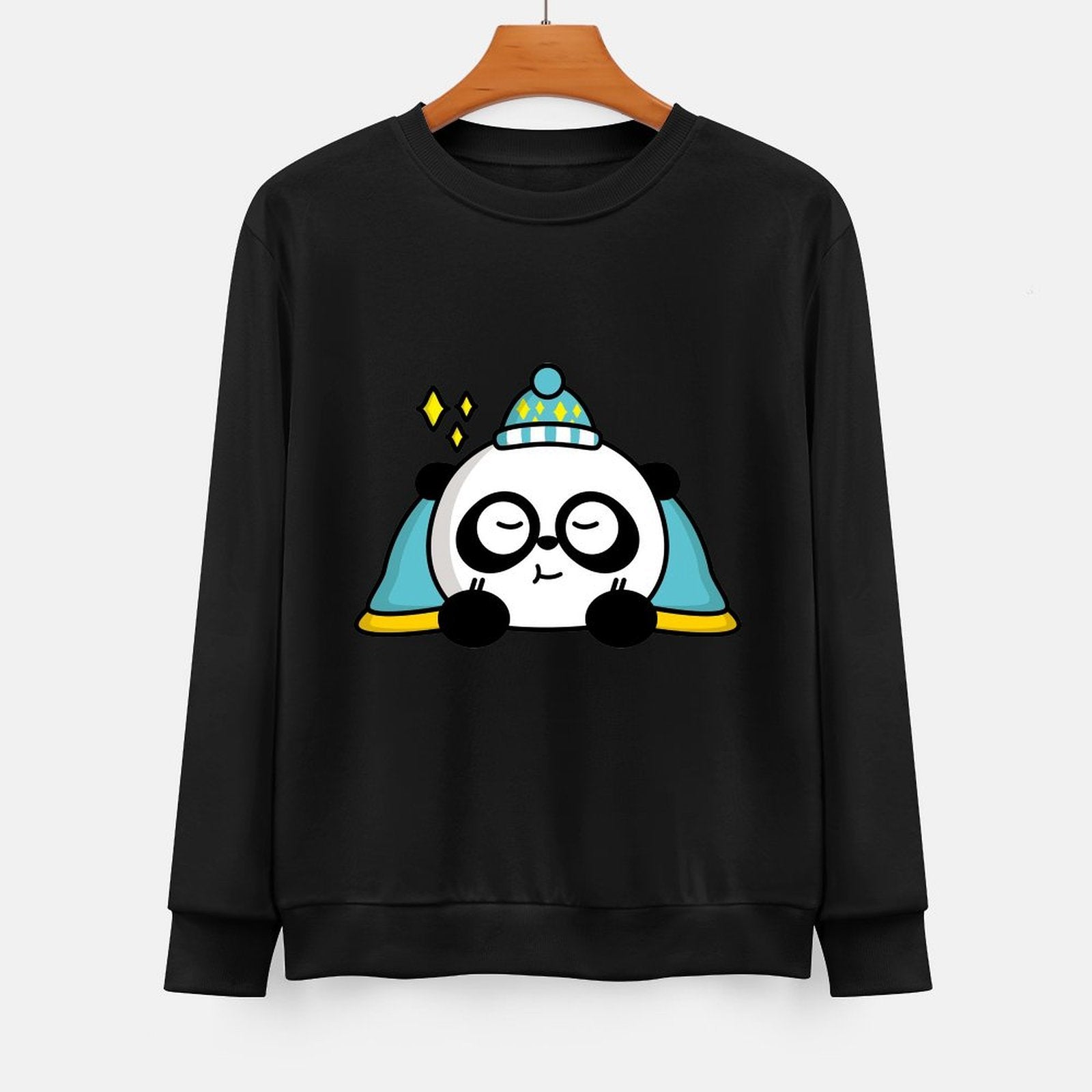 Front Patterned Long Sleeve TopSignature Oversized